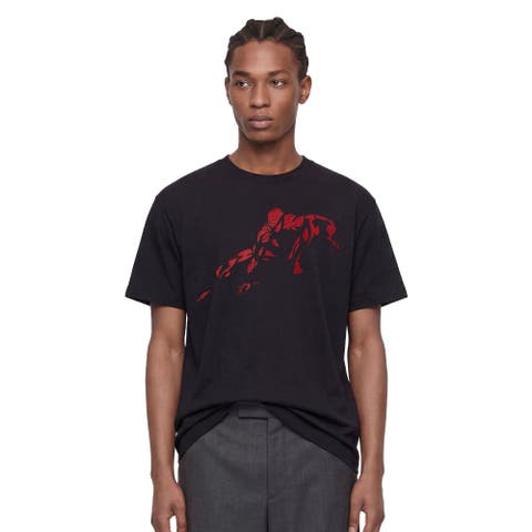 Men's Vintage Red Wraith Shadow Pose Short Sleeve Graphic T-shirt
