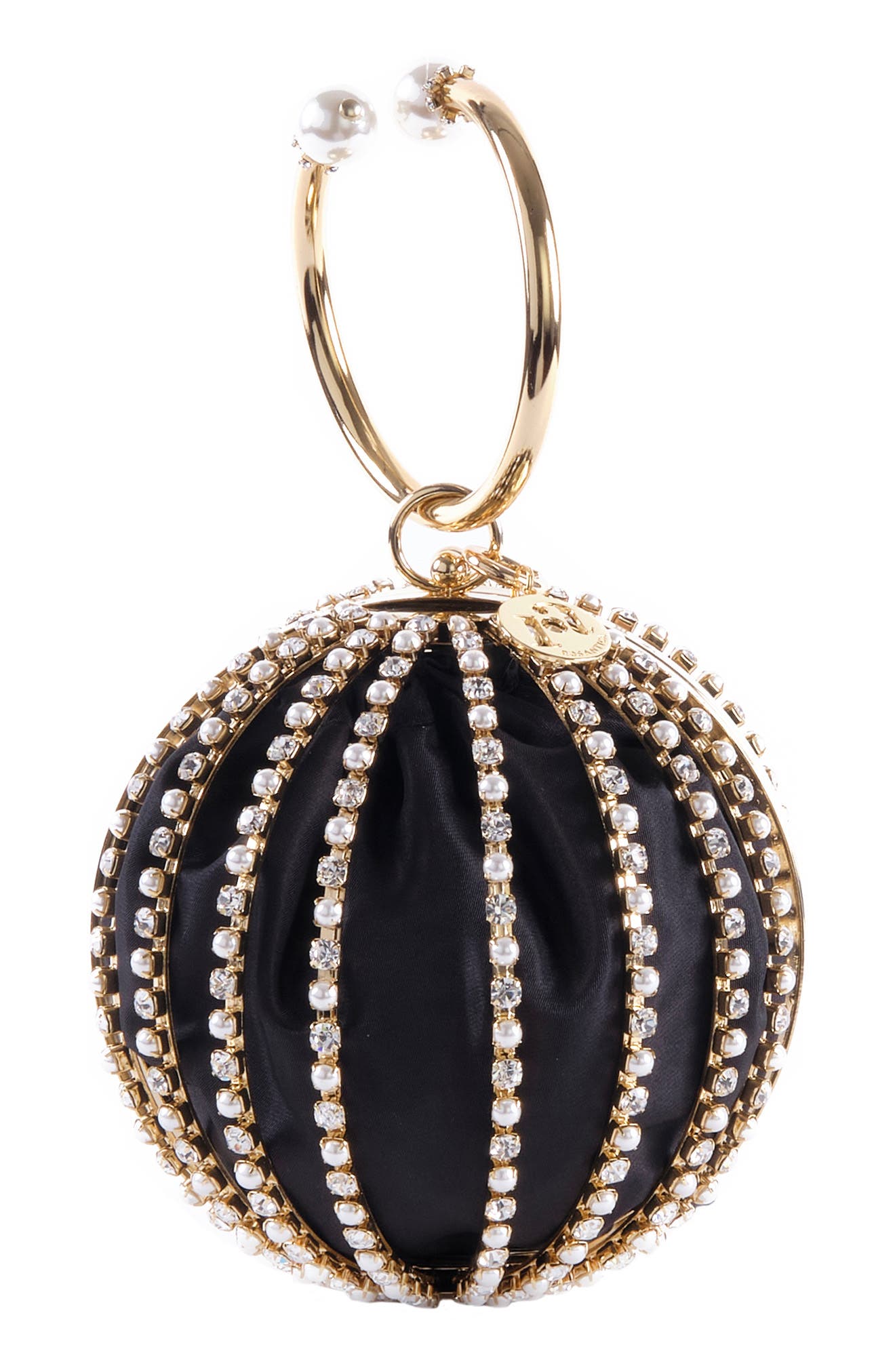 Rosantica Alice Polka Crystal & Imitaion Pearl Minaudiére, Main, color, 