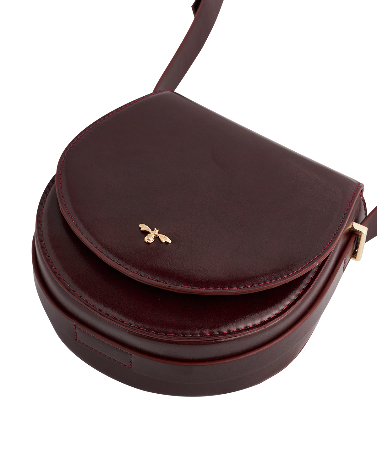 Fable England Cherry Red Saddle Bag, Alternate, color, 