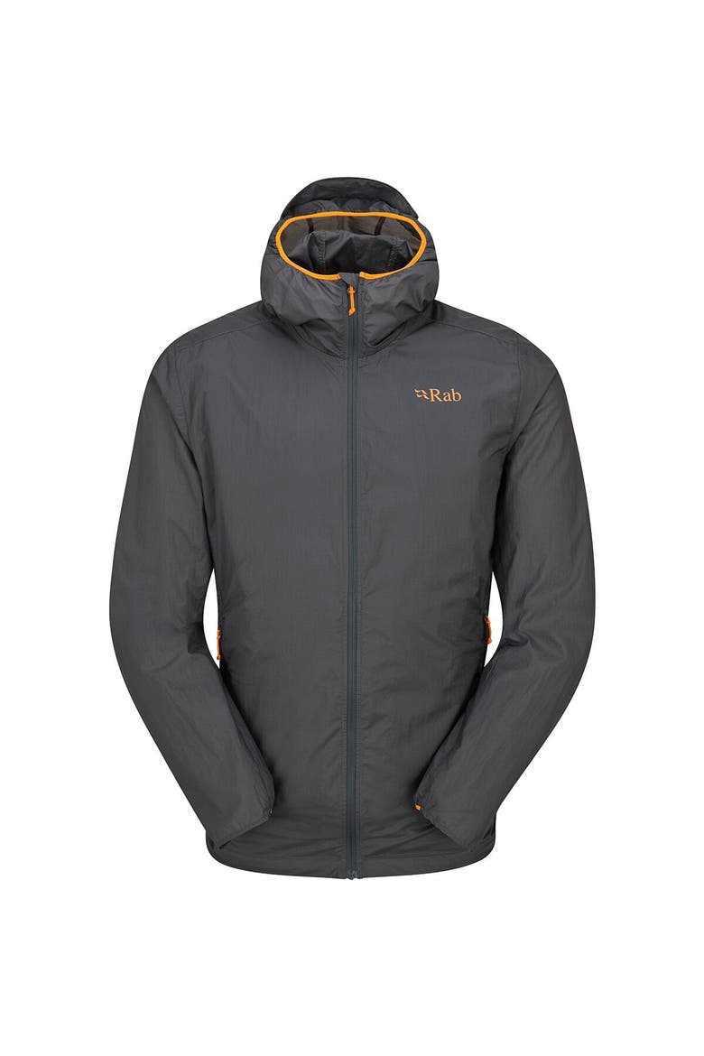Vital Windshell Hooded Jacket - Men's, Alternate, color, Graphene (Marmalade)