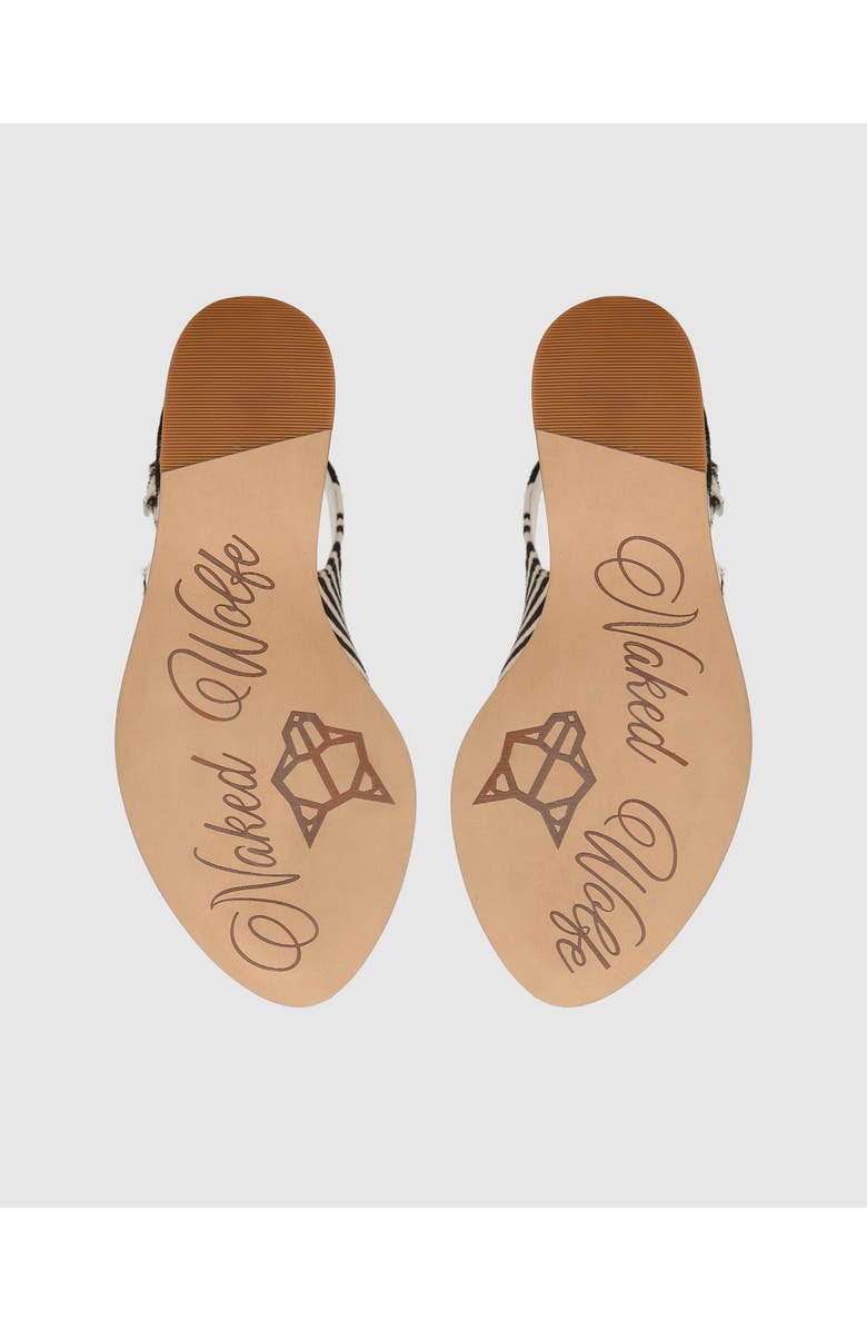 Naked Wolfe Tansy White Patent, Alternate, color, Zebra