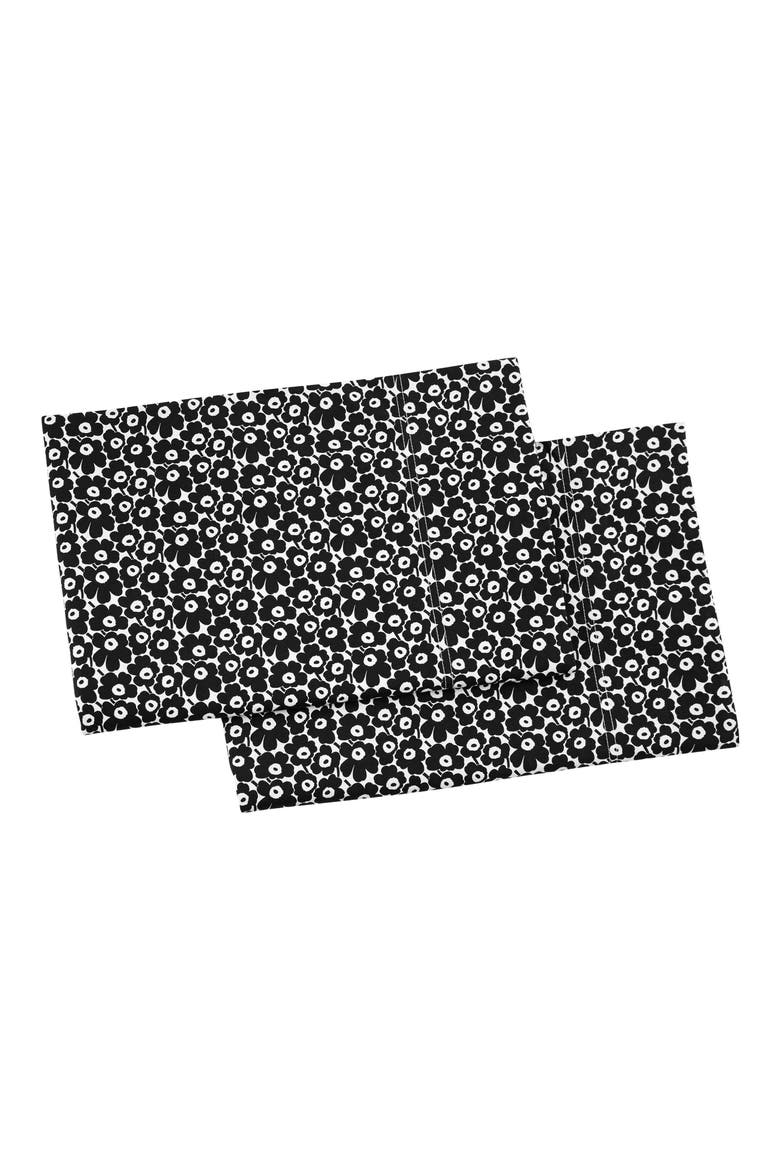 Pikkuinen Unikko 2-Pack Shams, Main, color, BLACK