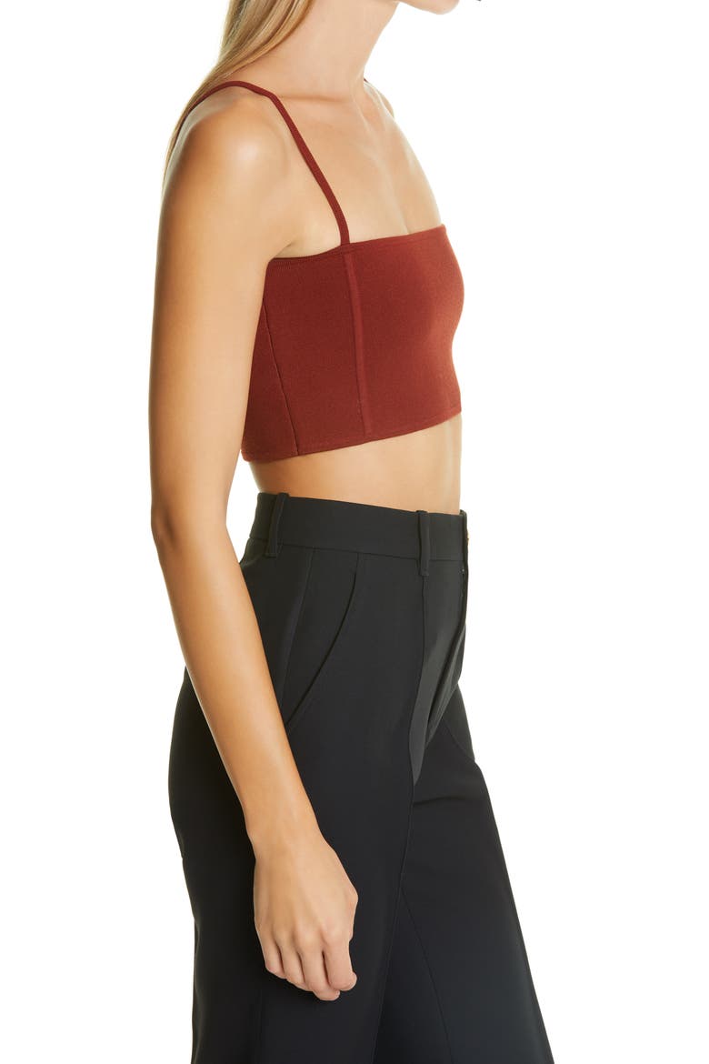 Winnie Crop Knit Camisole, Alternate, color, SUMAC