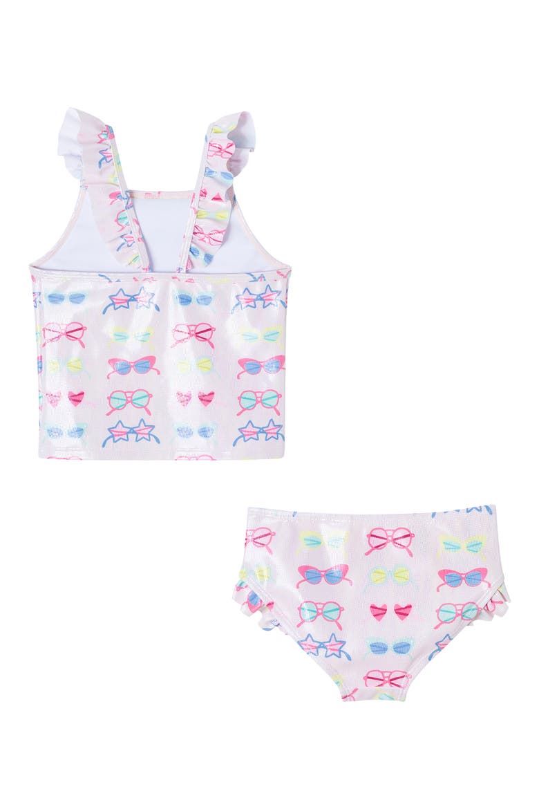 Kids' Foil Sunglasses Two-Piece Swimsuit, Alternate, color, FOIL
