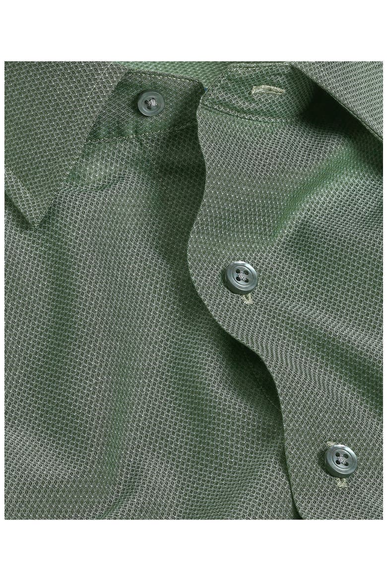 Micro Dobby Cotton Sport Shirt, Alternate, color, HUNTER