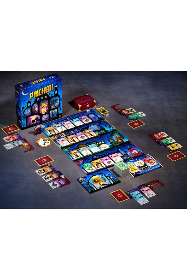 Pinched! Heist Board Game, Mastermind A Manor Burglary, 14+, Alternate, color, Multicolored