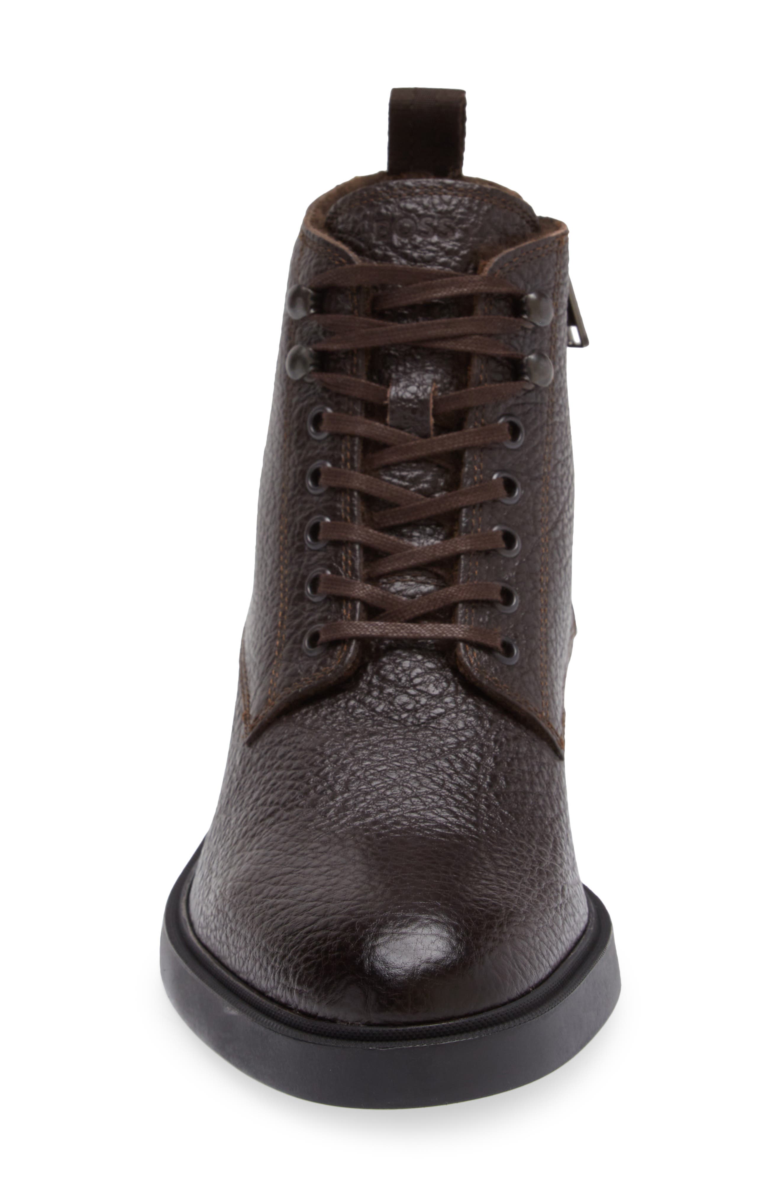 BOSS Calev Faux Fur Lined Boot, Alternate, color, 