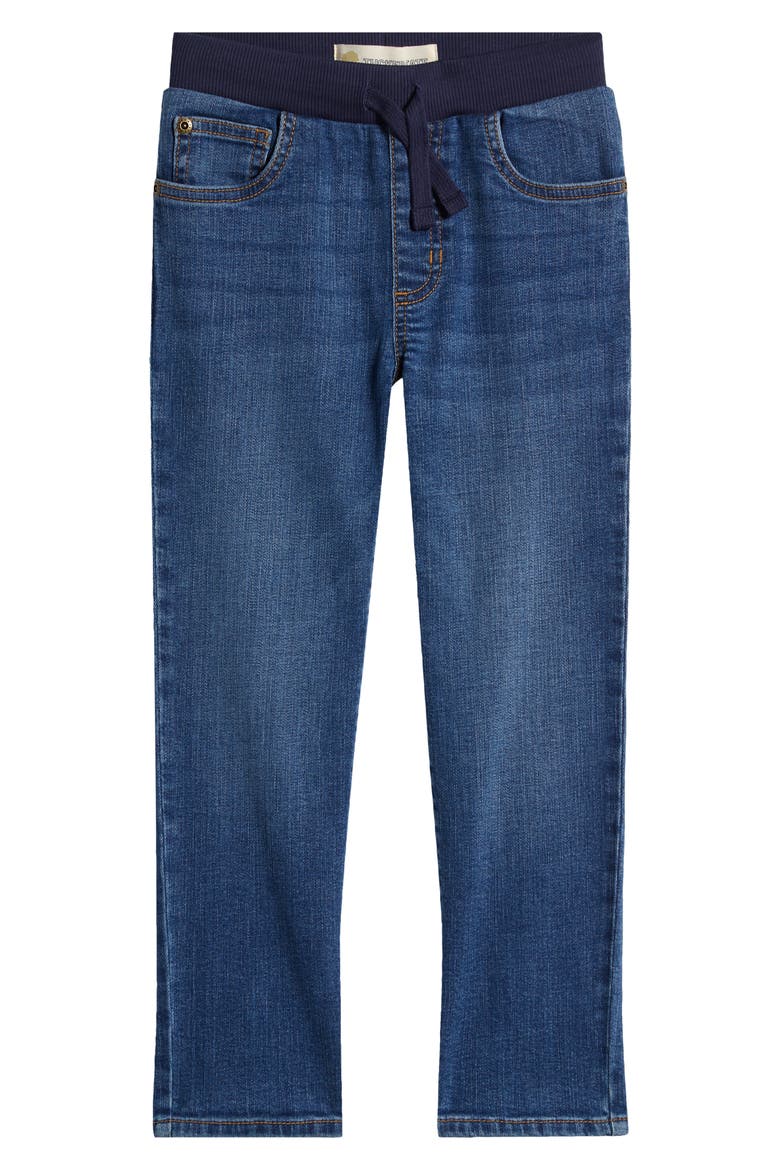 Kids' Townsend Rib Waist Jeans, Main, color, MID INDIGO WASH