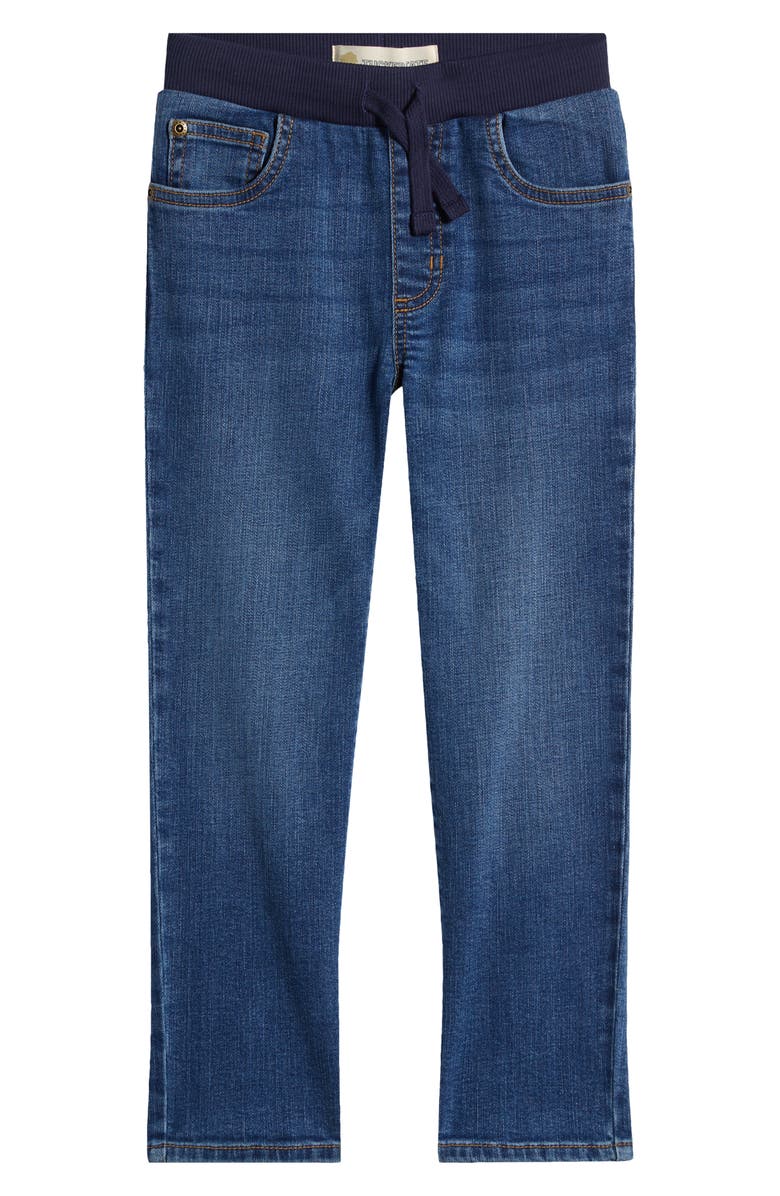 Tucker + Tate Kids' Townsend Rib Waist Jeans, Main, color, Mid Indigo Wash