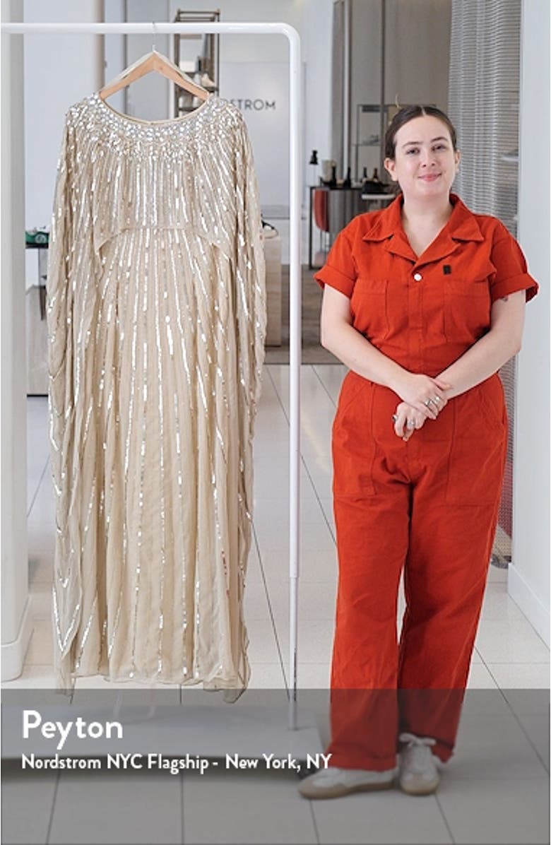 Floral Tapestry Lace-Up Back Strapless Minidress, sales video thumbnail