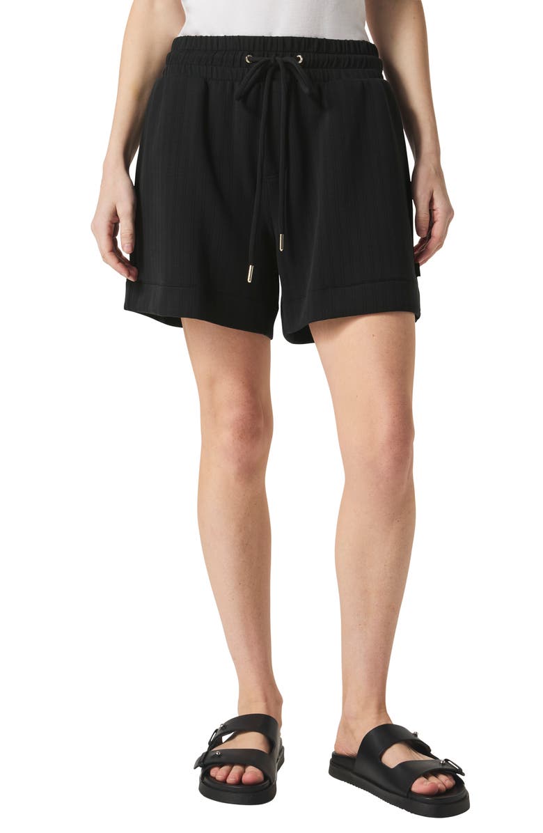 Splendid x @cellajaneblog Rib Scuba Knit Shorts, Main, color, 