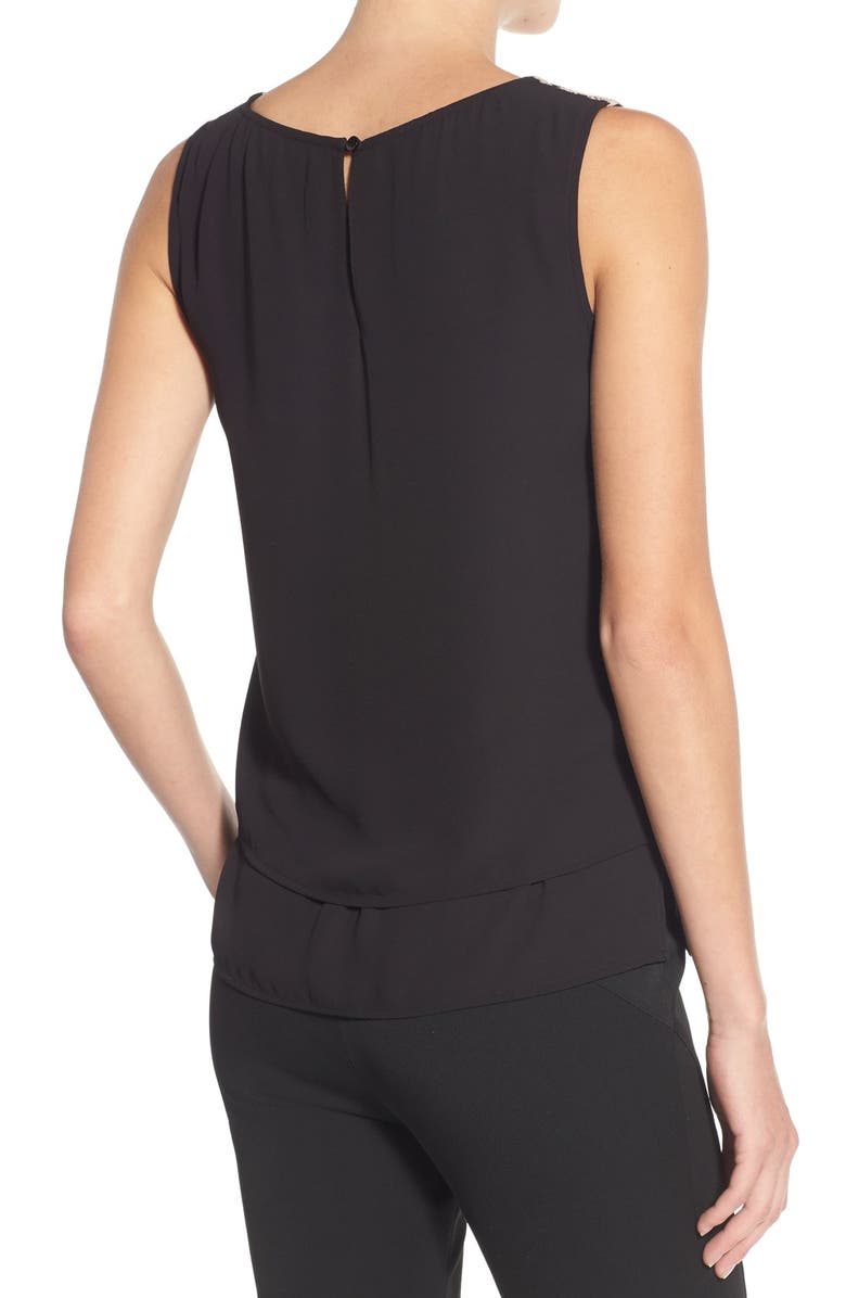 Halogen<sup>®</sup> Lace Overlay Shell, Alternate, color, 