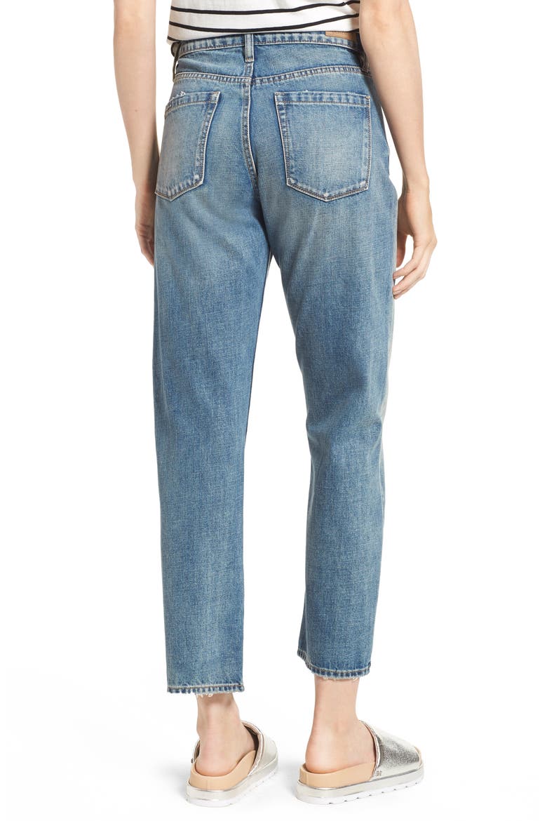 The Crosby High Waist Straight Leg Jeans, Alternate, color, KINGPIN