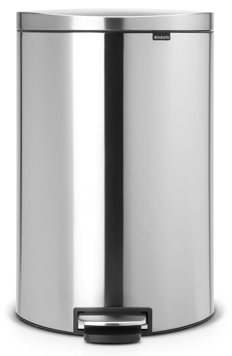 Brabantia 40L Flatback Space Saving Trash Can, Main, color, 