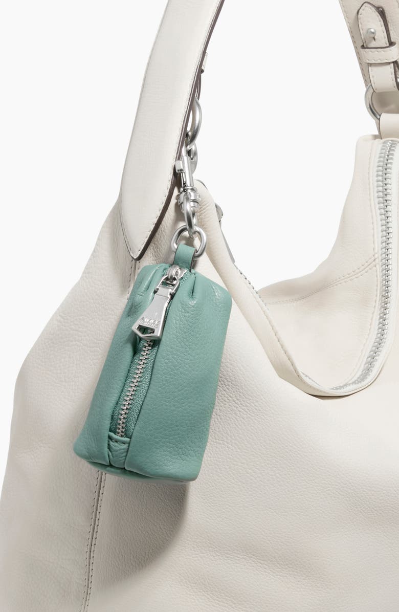 AIMEE Tamitha Leather Key Fob, Alternate, color, Moss Green