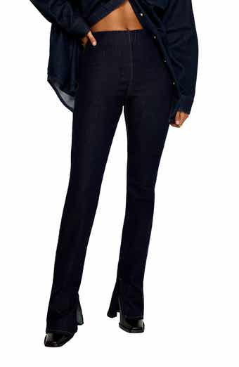 Good American Super High Waist Denim Flare Pants