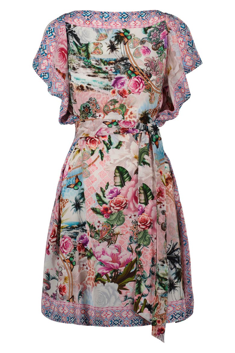 Kendall Silk Blend Dress, Alternate, color, MULTI
