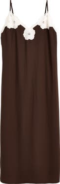 Madewell V-Neck Midi Slipdress