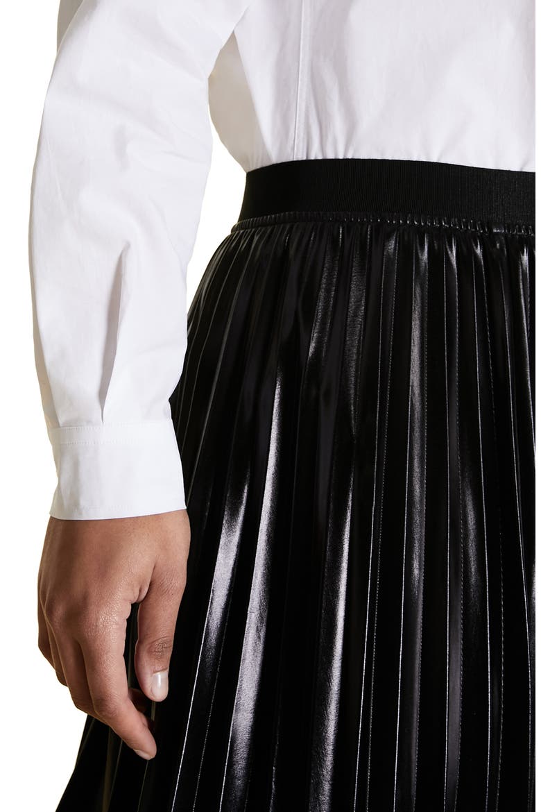 Occulto Pleated Skirt, Alternate, color, BLACK