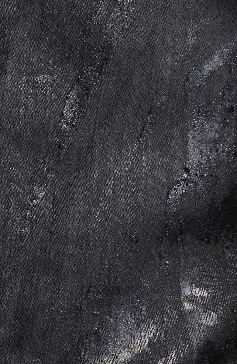 Rick Owens Concordians Etna Megacrust Denim Dress, Alternate, color, Black