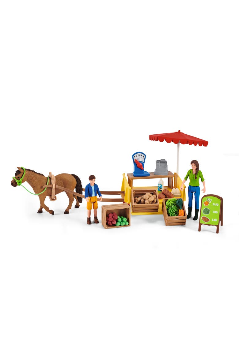Farm World Sunny Day Mobile Farm Stand, 21 Pieces, Alternate, color, Multicolored