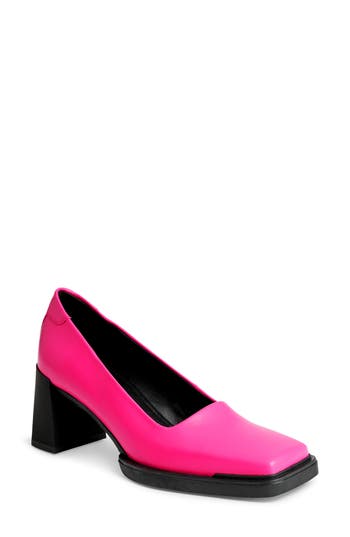 Vagabond Shoemakers Edwina Square Toe Pump In Pink