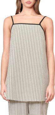 MAUDE CLUB Anya Grid Top