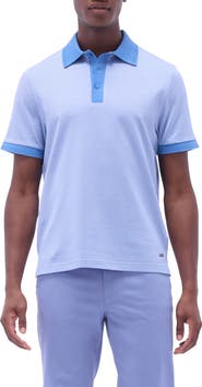 Bugatchi Tipped Cotton Piqué Polo