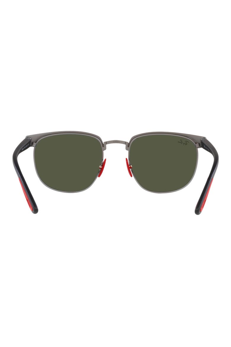 53mm Square Sunglasses, Alternate, color, MATTE GUNMETAL