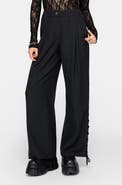 Disturbia Devon Lace Up Wide Leg Trouser