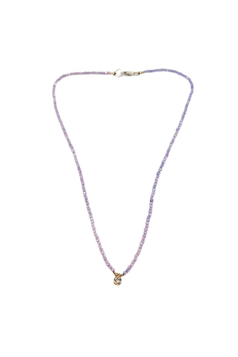 Faceted Gemstone Lavender Amethyst Chocker, Alternate, color, lavender