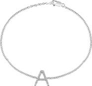 EFFY Sterling Silver Diamond Initial Bracelet - 0.15 ctw