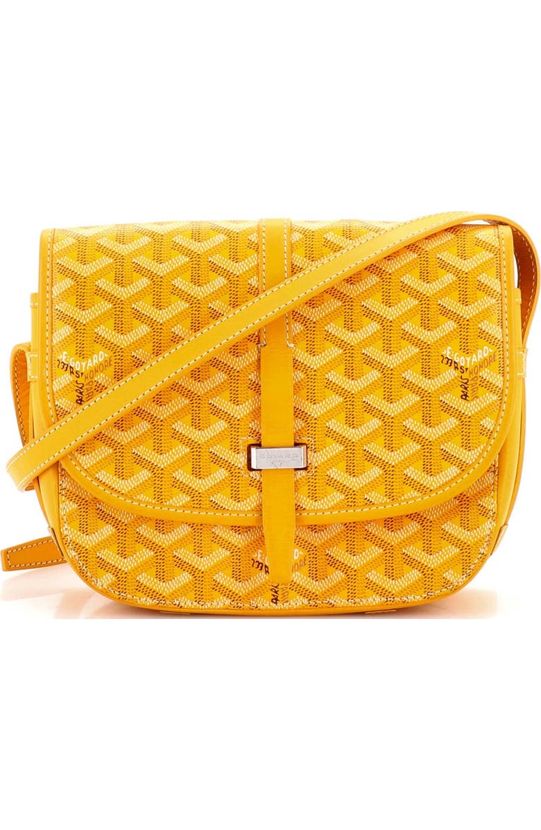 Pre-Owned Goyard Belvedere II Messenger Bag Coated Canvas PM, Main, color, Orange