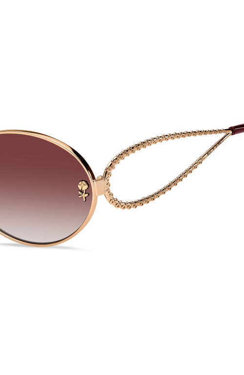 Etro 57mm Oval Sunglasses In Brown