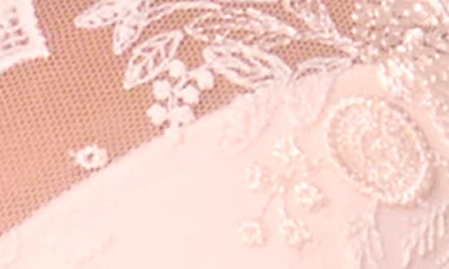 Simone Perele Intrigue Floral Embroidered Triangle Bra In Sakura Pink
