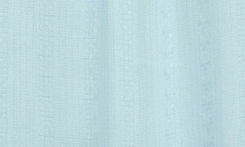 Boho Me Roll Sleeve Button-up Tunic Shirt In Blue