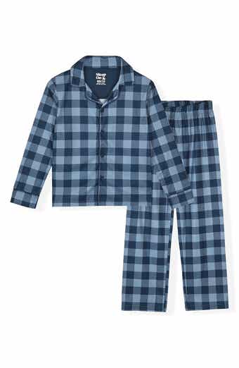 SLEEP ON IT Kids' Plaid Check Long Sleeve Pajamas