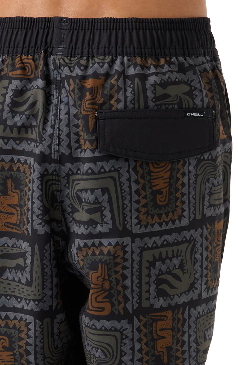 O'Neill Kids' Hermosa Swim Trunks, Alternate, color, Black
