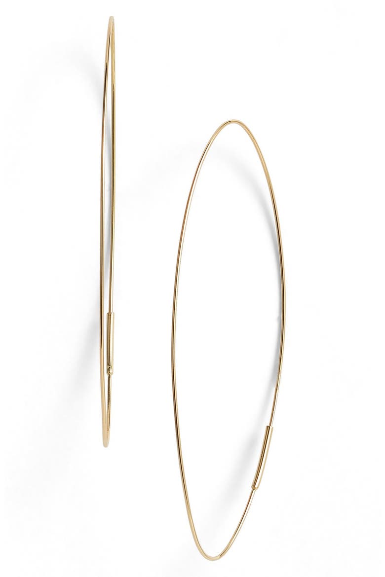 Jewelry 'Magic' Large Oval Hoop Earrings, Main, color, YELLOW GOLD
