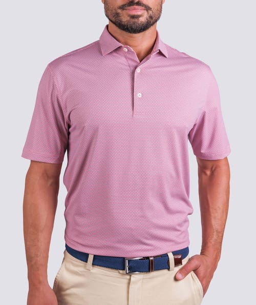 Turtleson Flint Performance Polo In Pink