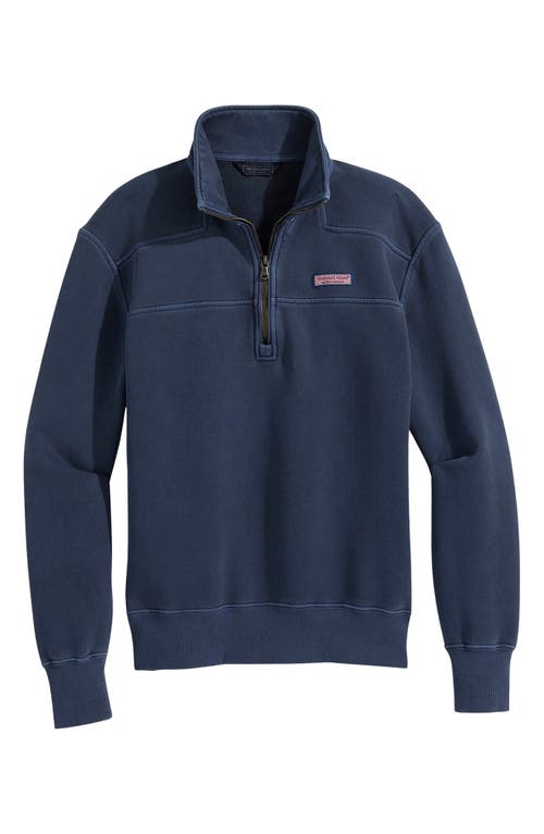 Vineyard Vines Shep Quarter Zip Pullover In Burgundy