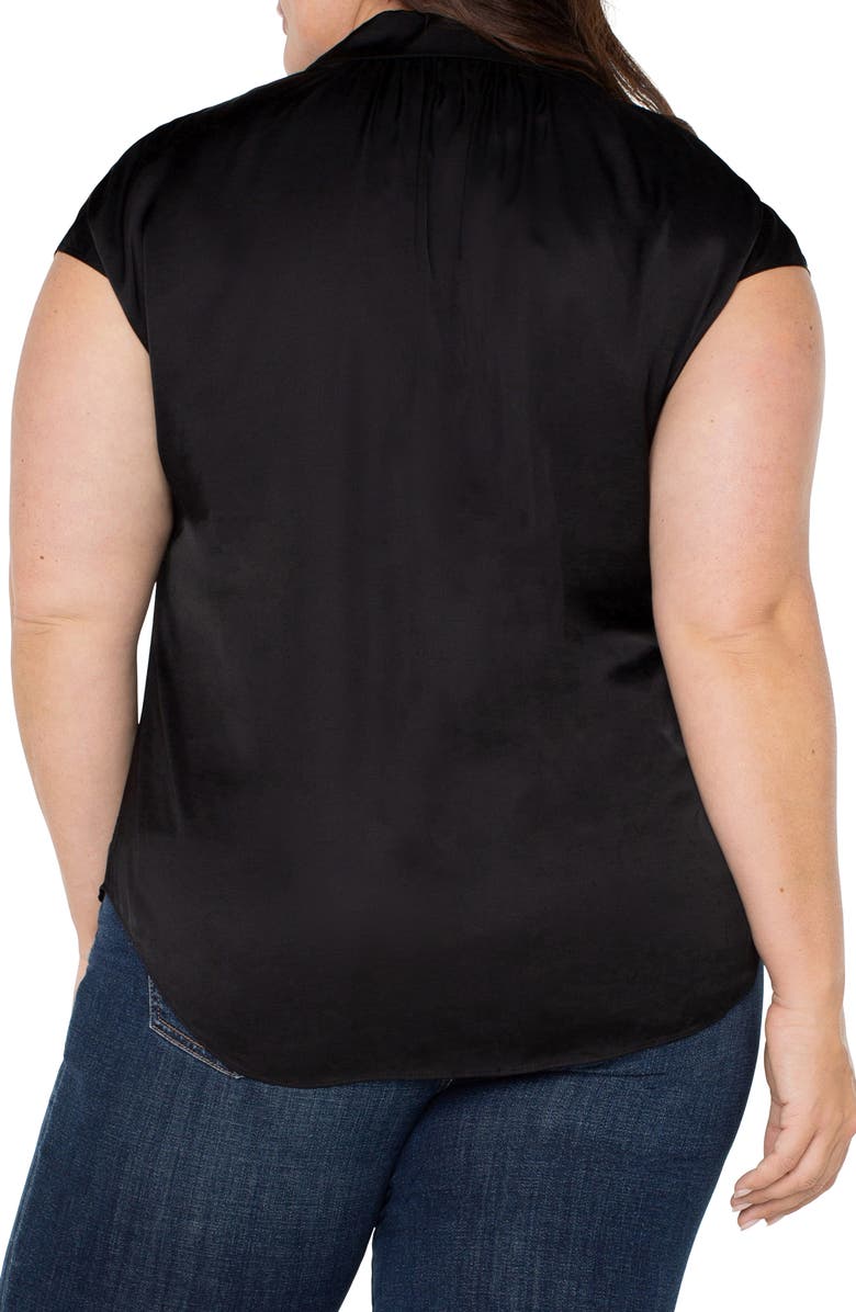 Liverpool Los Angeles Dolman Sleeve Satin Shirt, Alternate, color,