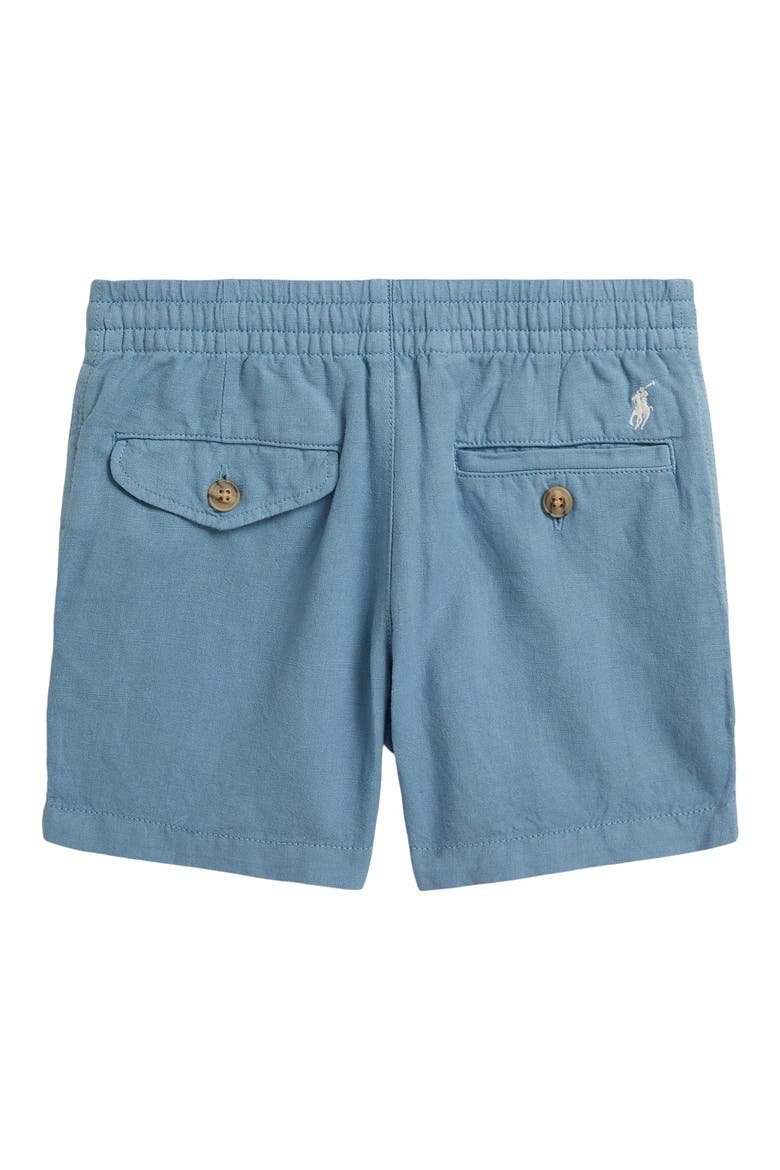 Kids' Prepster Linen & Cotton Shorts, Alternate, color, VESSEL BLUE