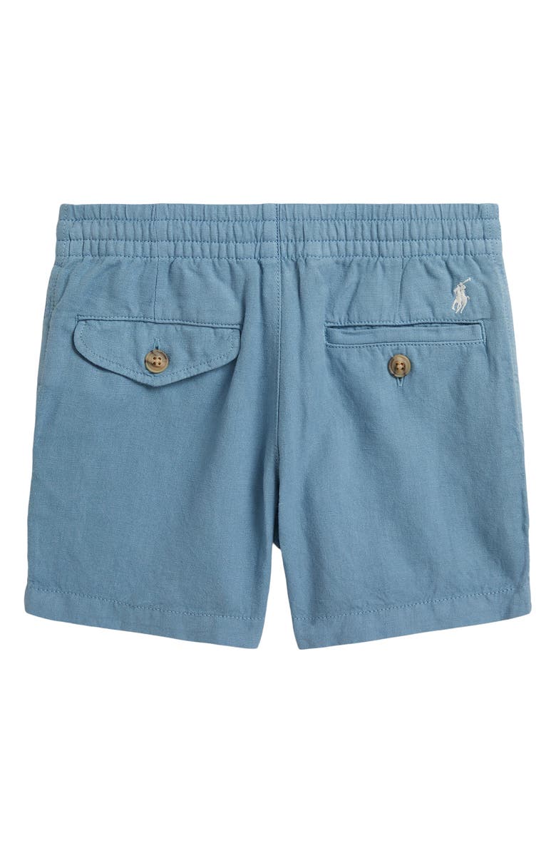 Polo Ralph Lauren Kids' Prepster Linen & Cotton Shorts, Alternate, color, Vessel Blue