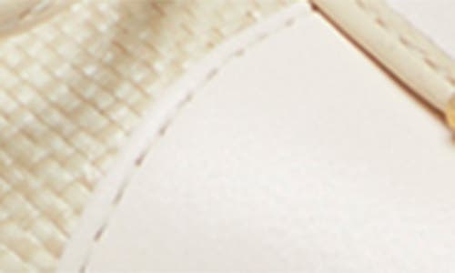 Stuart Weitzman Sleek Cap Toe Bow Flat In Natural/seashell
