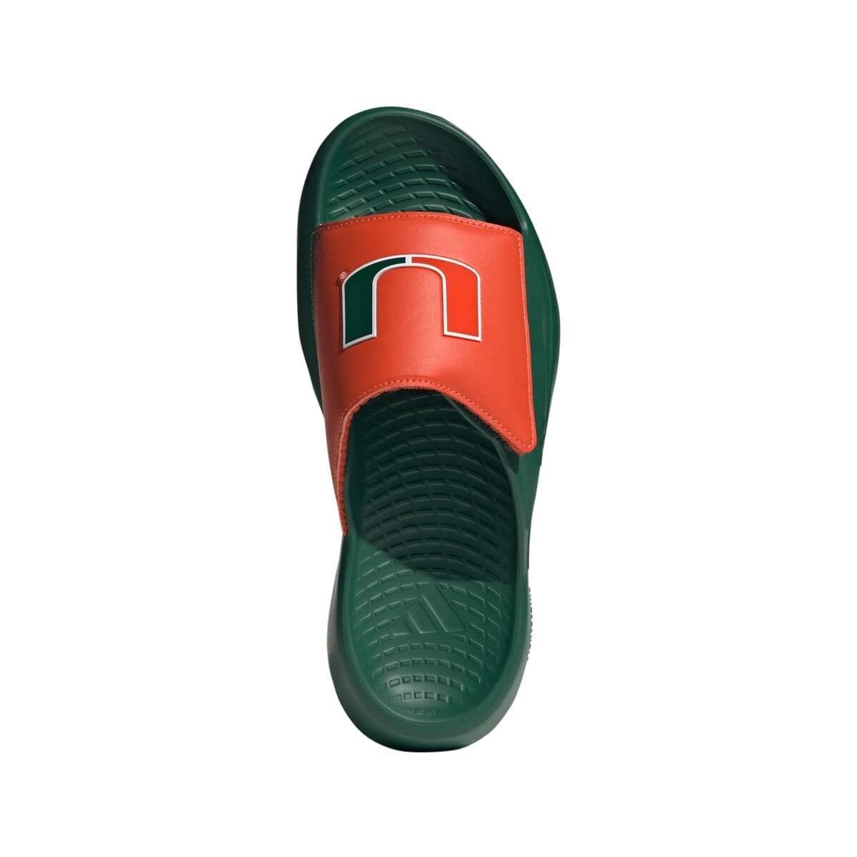 adidas Unisex adidas Green Miami Hurricanes Lightblaze Slide Sandals, Alternate, color, Green