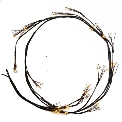 Multicolor Twinkle LED Twig Garland Indoor Holiday Decor