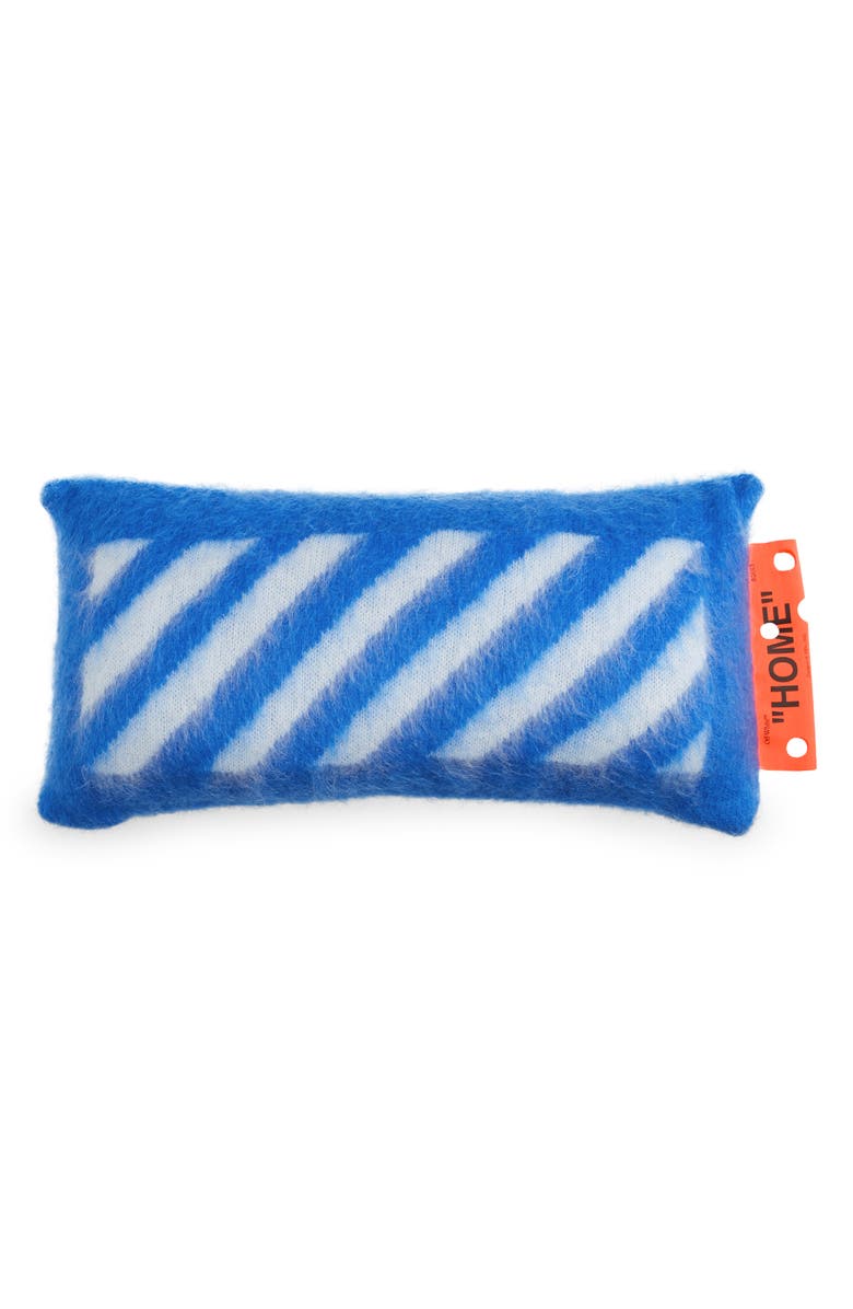 Off-White Diagonal Brushed Boudoir Pillow, Main, color, 