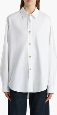 Khaite Organic Cotton Poplin Button-Up Shirt