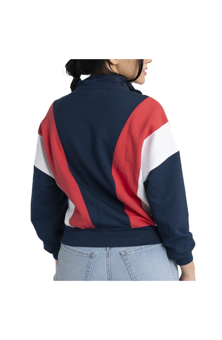 LUSSO Women's Lusso Navy Boston Red Sox Malia Quarter-Zip Sweatshirt, Alternate, color, Navy